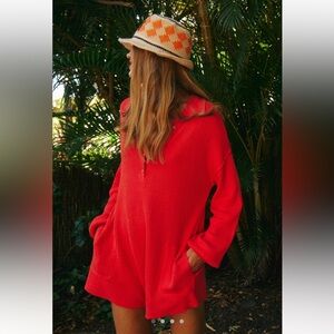 Free people picnic sweater romper